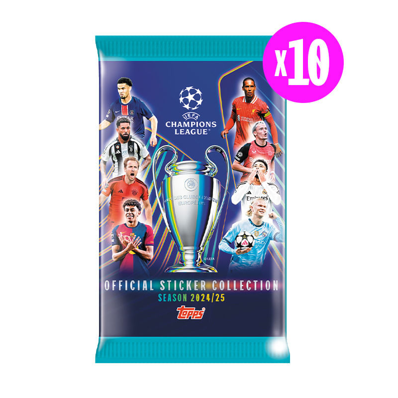 Envelope-de-Figurinhas---UEFA-Champions-League-2024-2025---10-Unidades---Topps-1