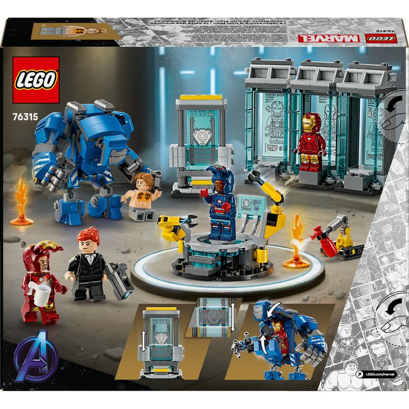 LEGO---Super-Heroes-Marvel---Laboratorio-do-Homem-de-Ferro--Salao-de-Armaduras---76315-6