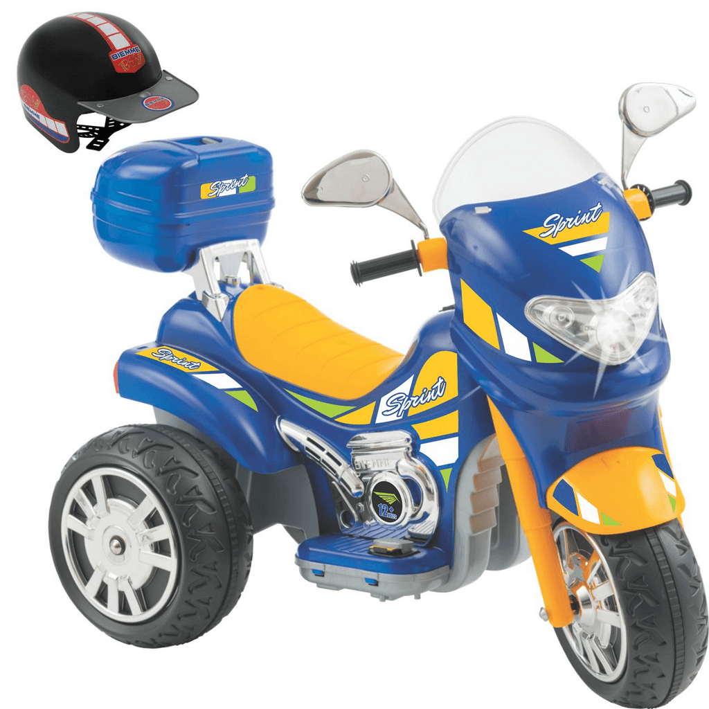 Moto Eletrica Infantil Grande 12v Sprint Turbo Com Capacete - Roxo - Ri  Happy