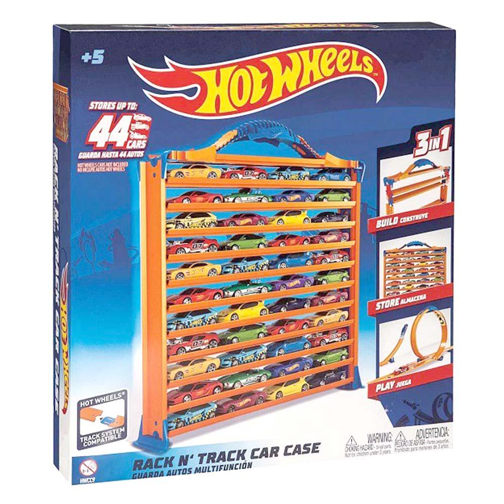 Pista Postinho Garagem Madeira + Carrinho Hot Wheels