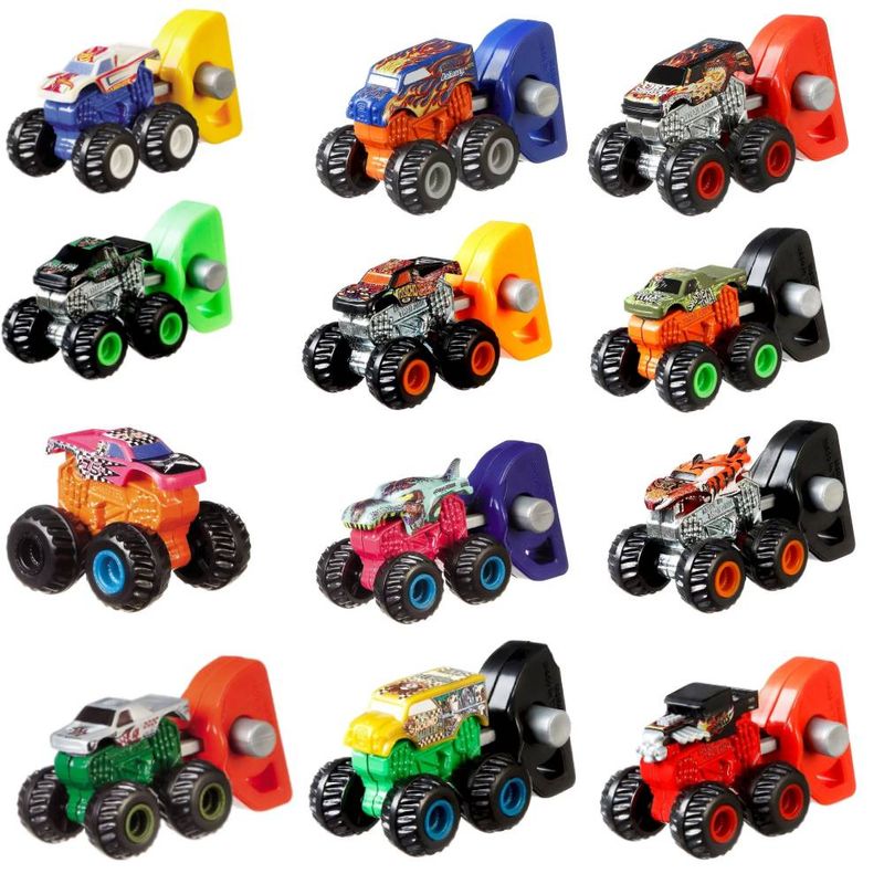 lancador-e-mini-veiculo-hot-wheels-monster-trucks-modelos-sortidos-mattel_frente