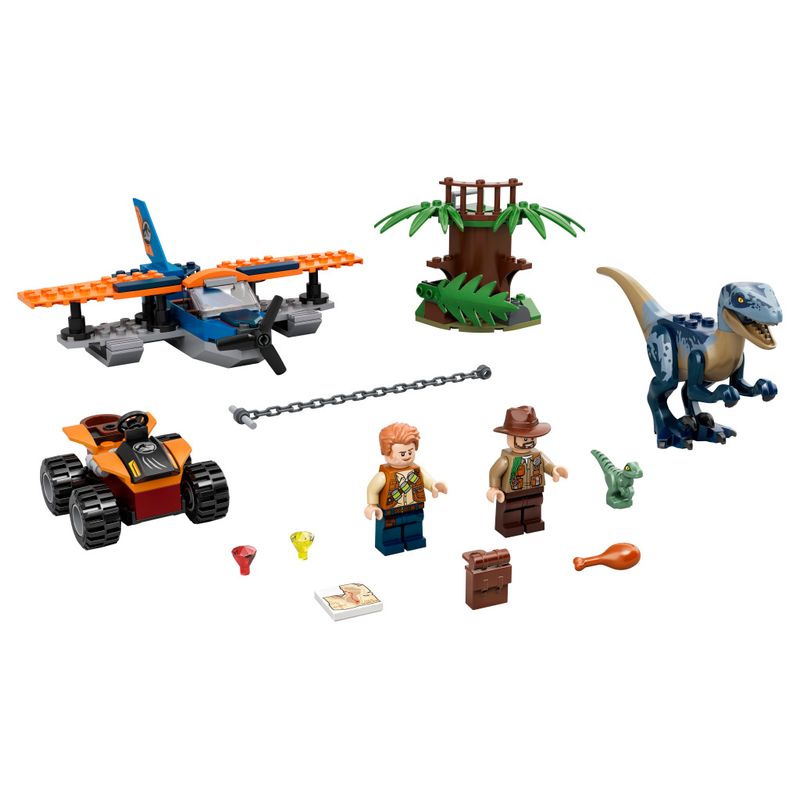 LEGO-Jurassic-World---Velociraptor---Missao-de-Resgate-com-Biplano---75942--1