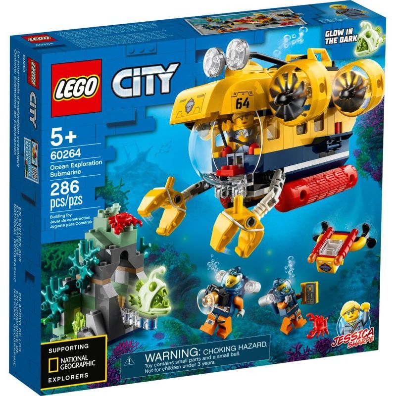 LEGO-City---Submarino-de-Exploracao-do-Oceano---60264-0