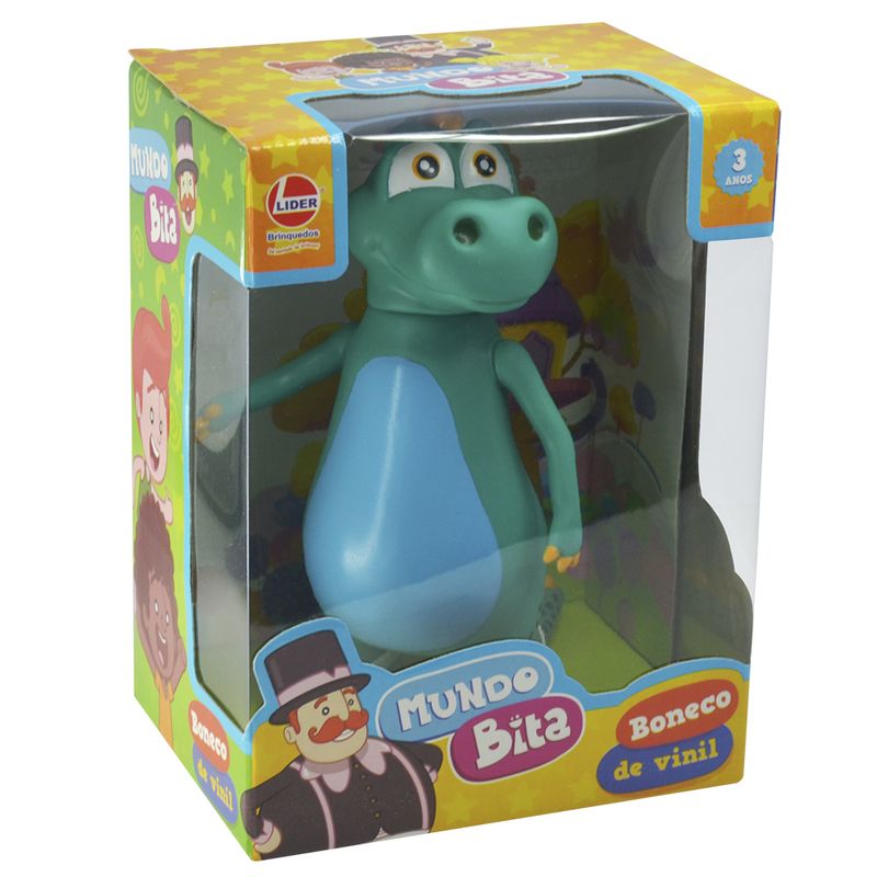 Boneco vinil mundo bita dinossauro lider