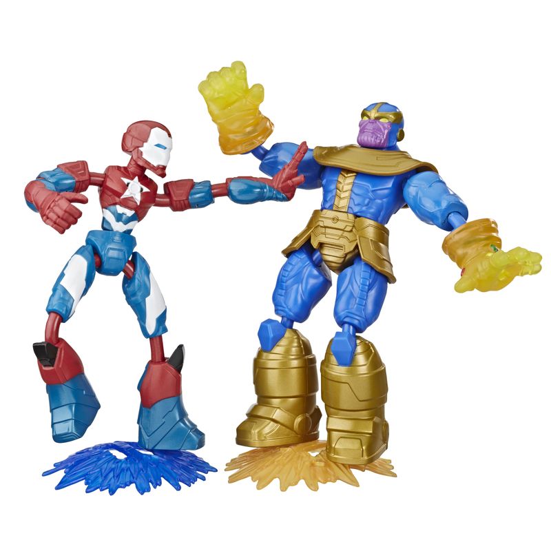 Conjunto-de-Bonecos-Articulados---Disney---Marvel---Bend-And-Flex---Iron-Patriot-e-Thanos---Hasbro-2