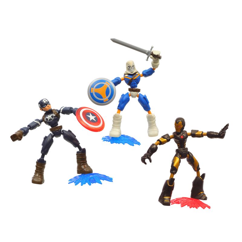 Conjunto-de-Bonecos-Articulados---Disney---Marvel---Bend-And-Flex--Vingadores---Hasbro-0