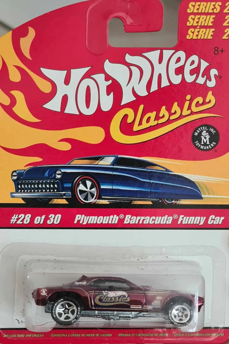 Embalagem danificada* Hot Wheels Classics - Plymouth Barracuda