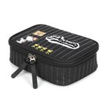 Estojo Box Snoopy Patch Bordado Preto Luxcel Estojo Box Snoopy Patch Bordado Preto Luxcel