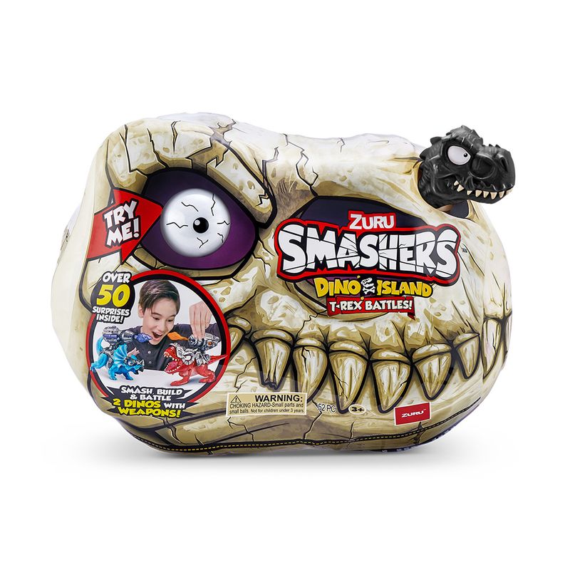 Mini-Figura---Smashers---Dino-Island---T-Rex-Battles---Sortido---Fun--2