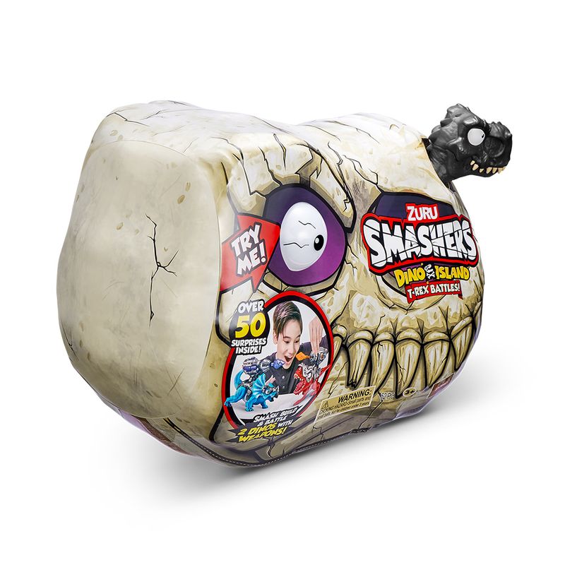 Mini-Figura---Smashers---Dino-Island---T-Rex-Battles---Sortido---Fun--4