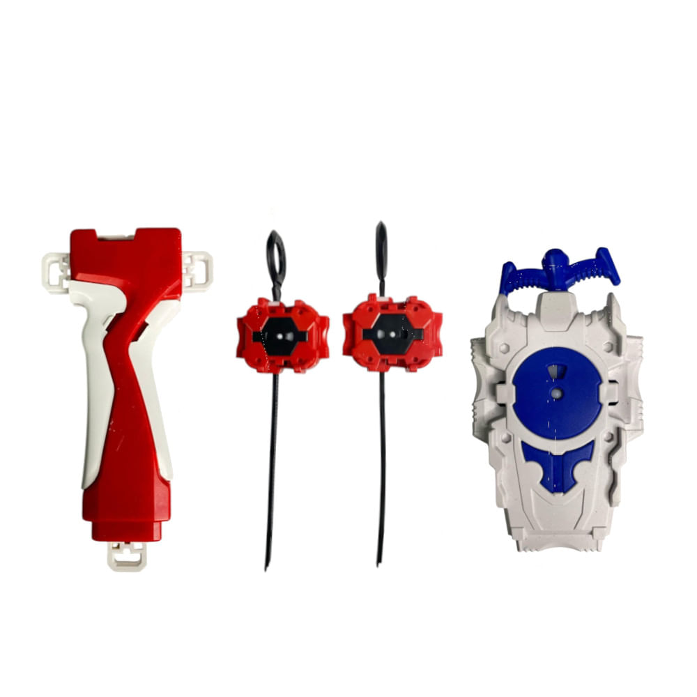 Beyblade Maleta 12 Beys +3 Lançadores e Pegada Grip - Ri Happy