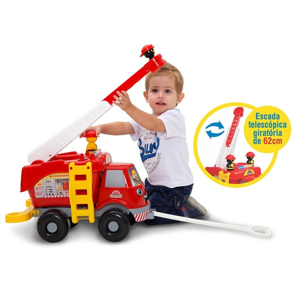 Caminhão de Brinquedo Grande Prancha com Empilhadeira e Pallet - Ri Happy