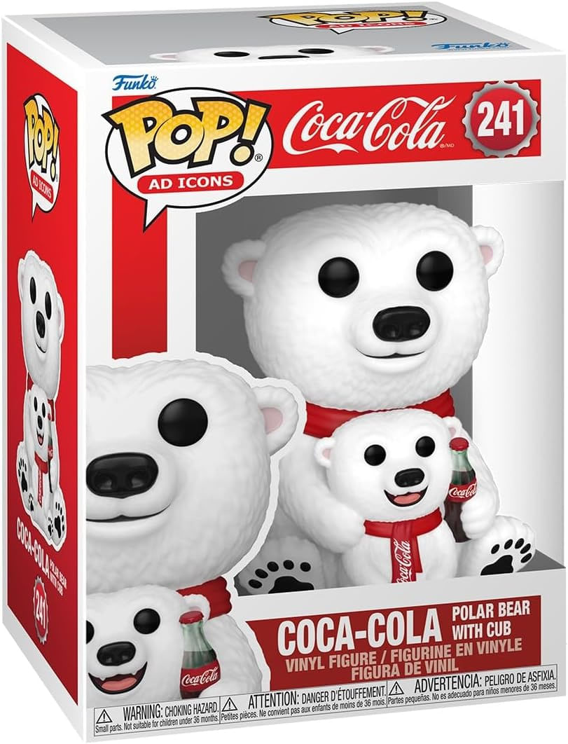 新到着 Funko 241 Cub with Bear Polar Coca-Cola - Pop ゲームキャラクター