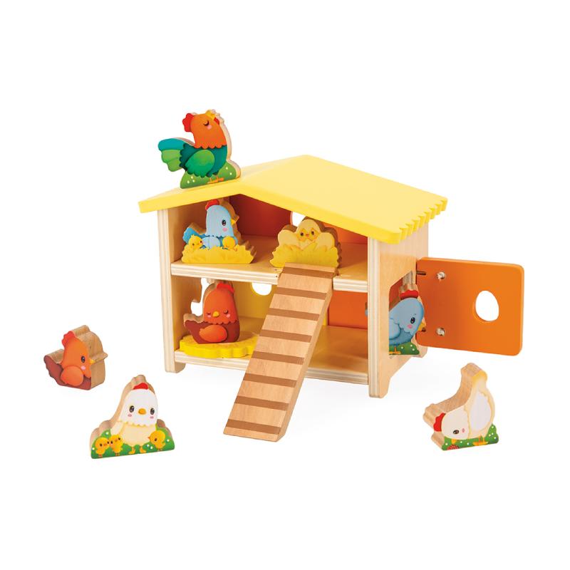 Mini-Playset---Meu-Primeiro-Galinheiro---Janod-0