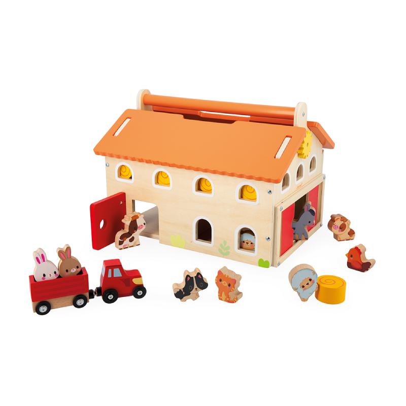 Mini-Playset---Minha-Primeira-Fazendinha-de-Madeira---Janod---Maped-0