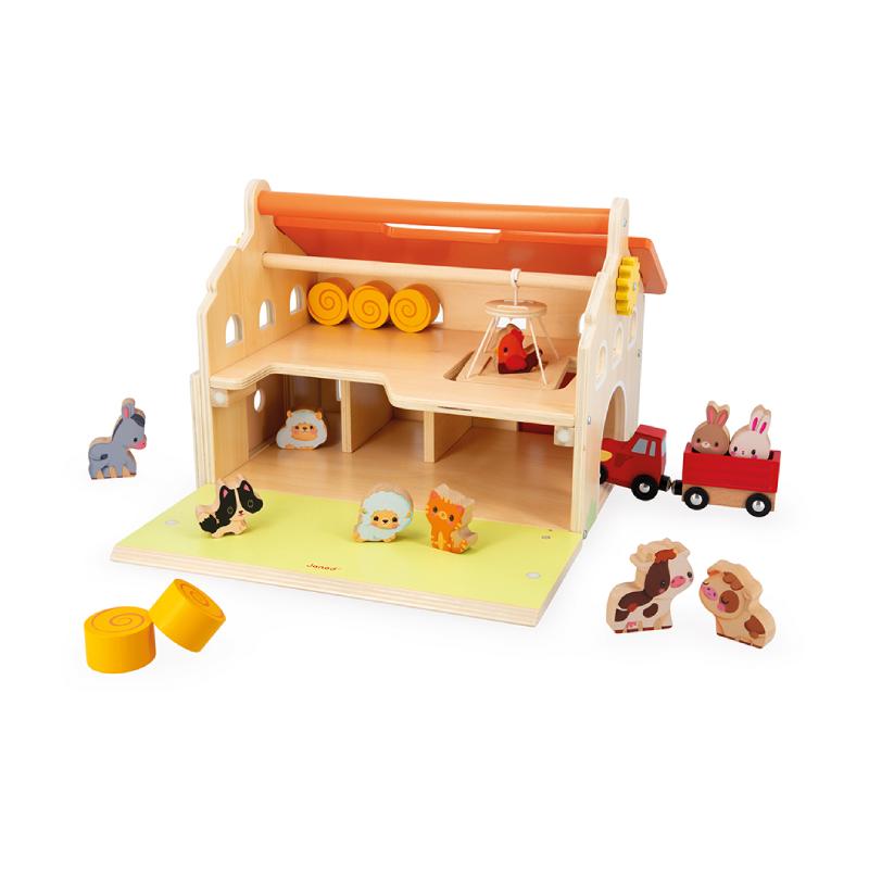 Mini-Playset---Minha-Primeira-Fazendinha-de-Madeira---Janod---Maped-1