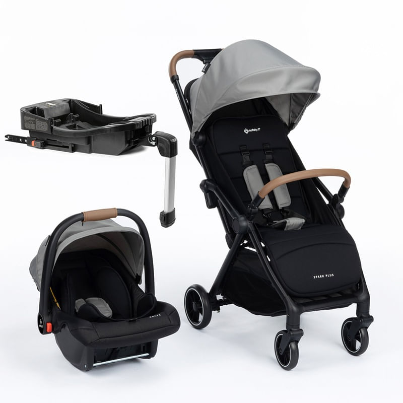 Carrinho-Travel-System---Spark-Plus---Trio-Isofix---Cinza---Dorel-0