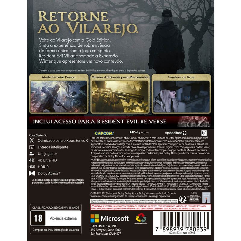 Resident Evil Village Gold Edition - Xbox Series X - Ri Happy