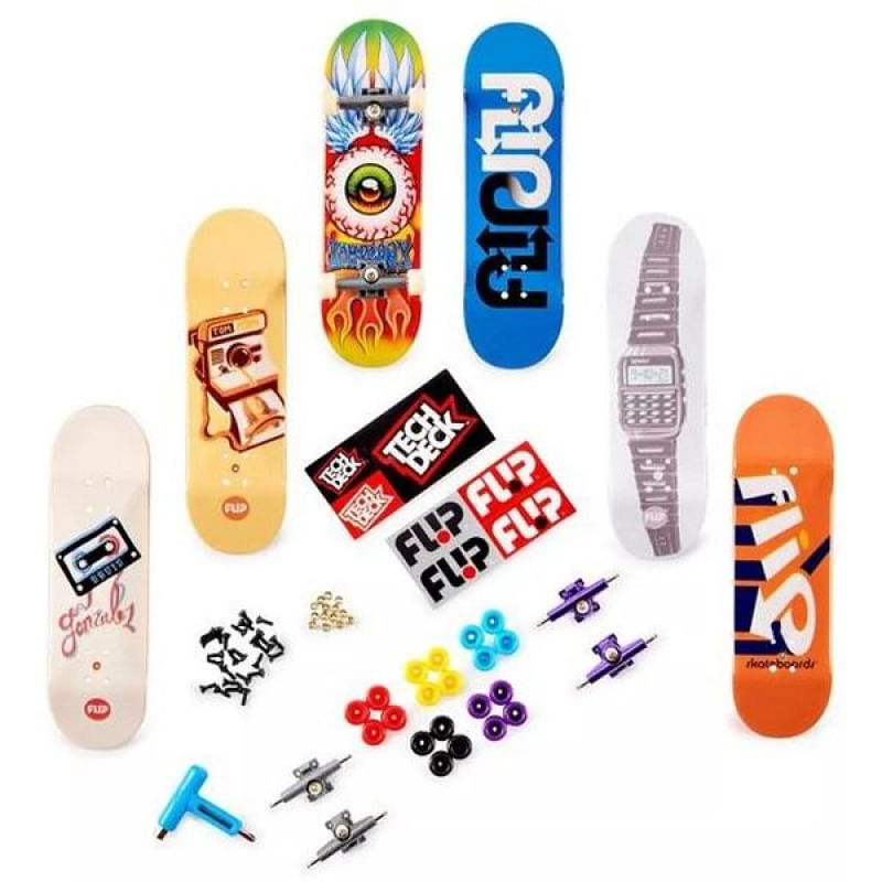 Tech DECK SK8SHOP PACK com 6 Skate Acessorios FLIP SUNNY 2892
