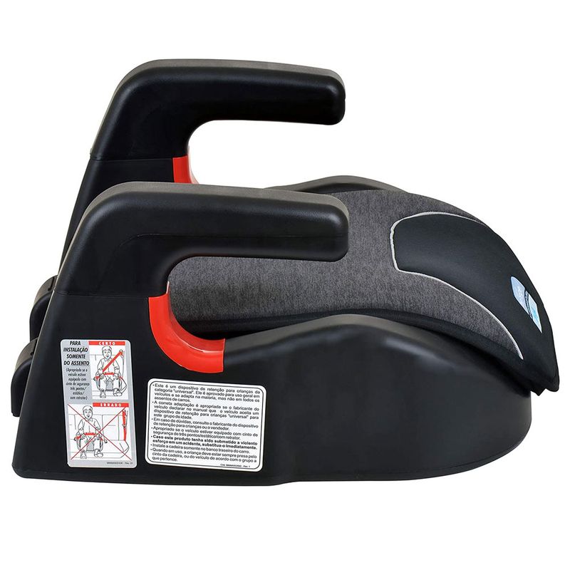 Assento-para-Auto---Booster---Protege---Mescla-Preto---Burigotto