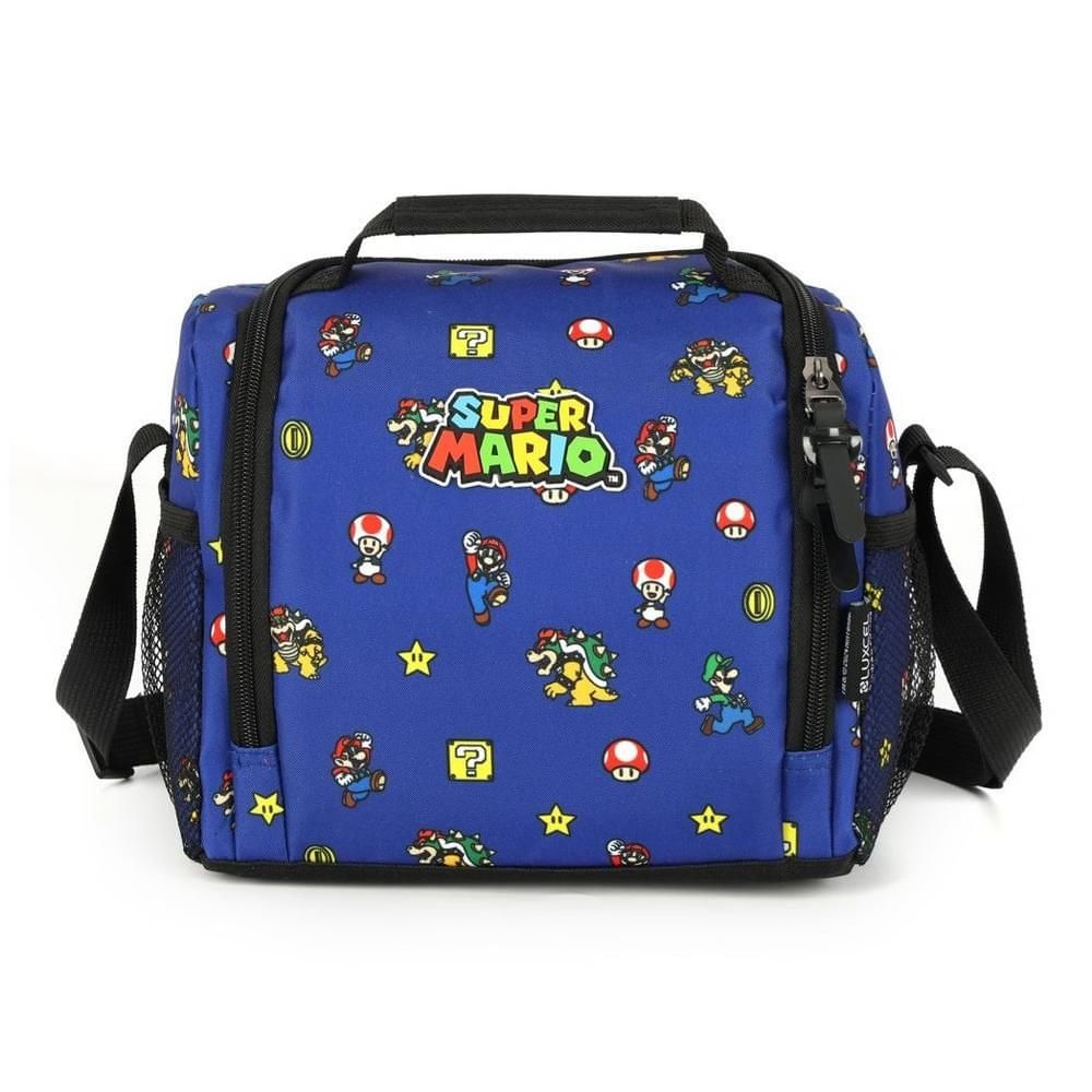 【海外限定】 Lancheira Termica Transversal Super Mario Gamer Azul ブロメリア・エアープランツ