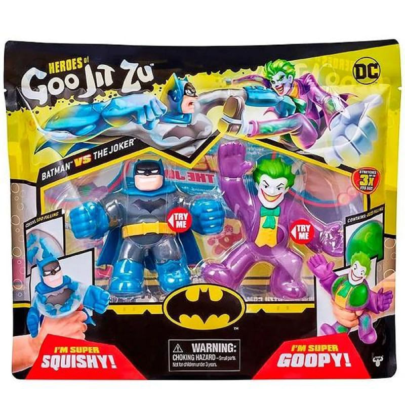 Goo JIT ZU 2 Bonecos Elasticos Batman e Coringa SUNNY - PBKIDS