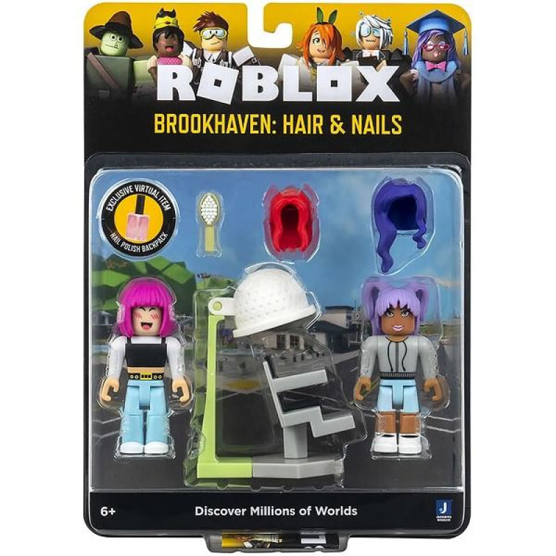 Roblox Bonecos de 7CM Brookhaven: Hair AND Nails Ri Happy