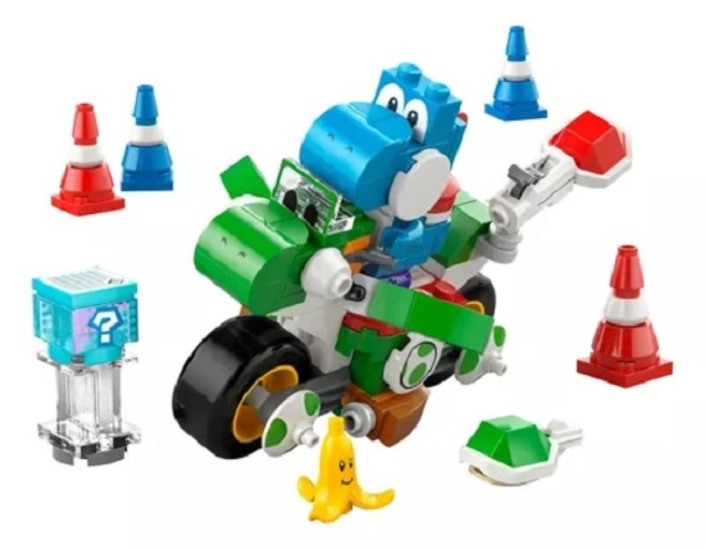 Lego 72031 Super Mario - Mario Kart - Moto Yoshi -133 peças - Ri Happy