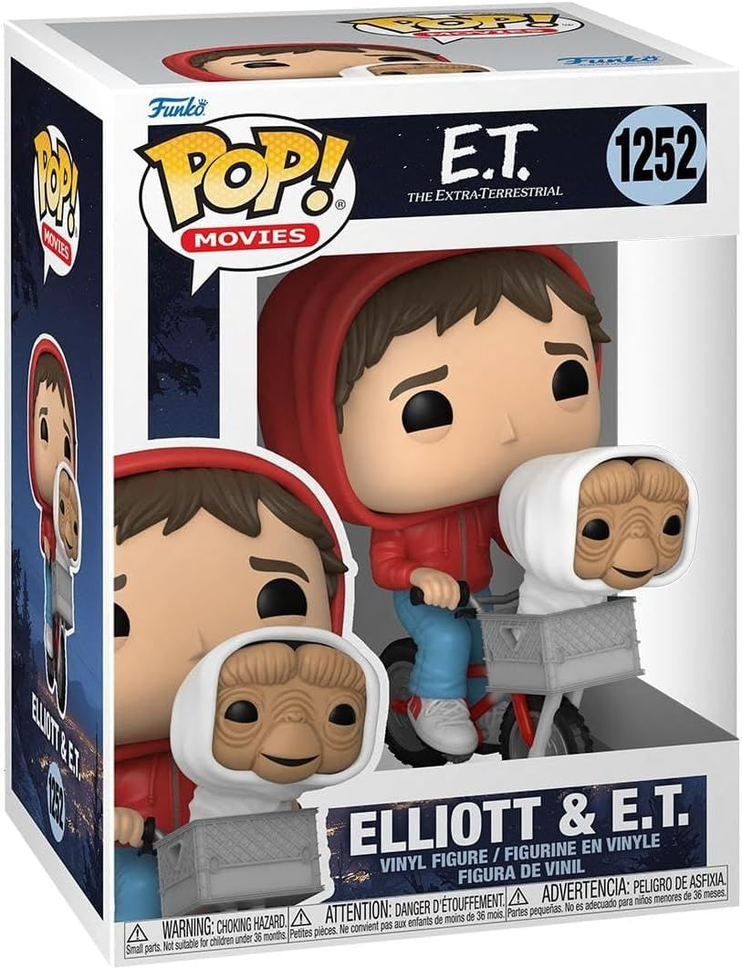 Funko Pop E.T. Elliot with E.T. in Bike Basket 1252 - Ri Happy Funko Pop E.T. Elliot with E.T. in Bike Basket 1252 - Ri Happy