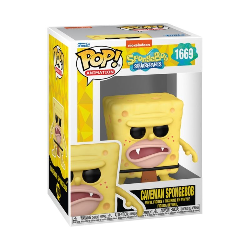Figura-de-Vinil---Funko-POP-Animation---Bob-Esponja-Calca-Quadrada---Homem-das-Cavernas---Candide-1