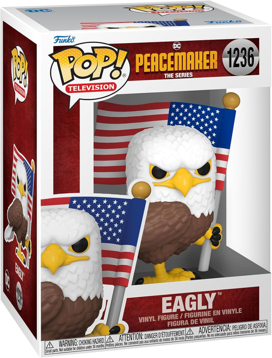 Funko Pop! Peacemaker Eagly 1236 Edição Especial Flocked