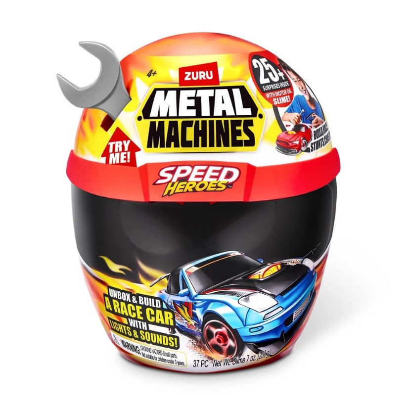 Capacete Surpresa Metal Machines Speed Candide 8718 - Ri Happy
