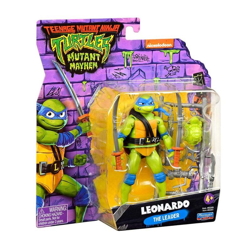 Figura-de-Acao---Basicas-Sortidas---Tartarugas-Ninja---Leonardo---Sunny-2