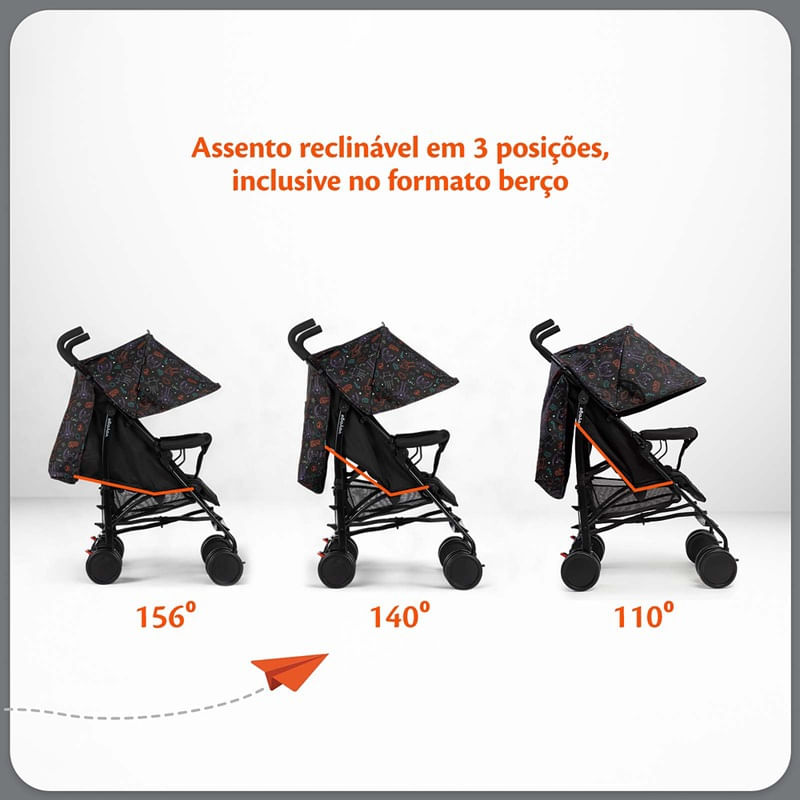 Carrinho-de-Passeio---Voyage---Umbrella-Pipa---Preto-Neon---Dorel-9