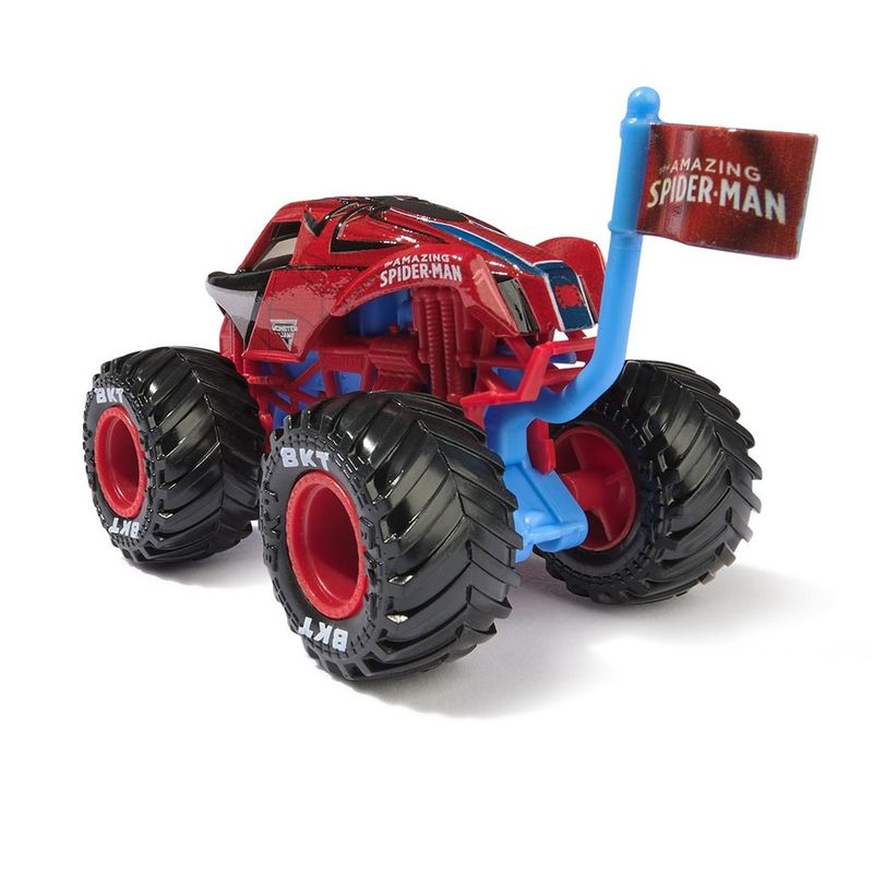 Carrinho---Homem-Aranha---1-64---Monster-Jam---Vermelho---Sunny-0