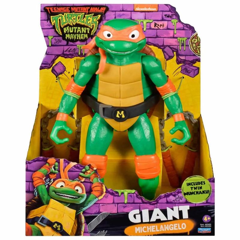 As Tartarugas Ninja Boneco Michelangelo de 30cm Sunny 3672 As Tartarugas Ninja Boneco Michelangelo de 30cm Sunny 3672