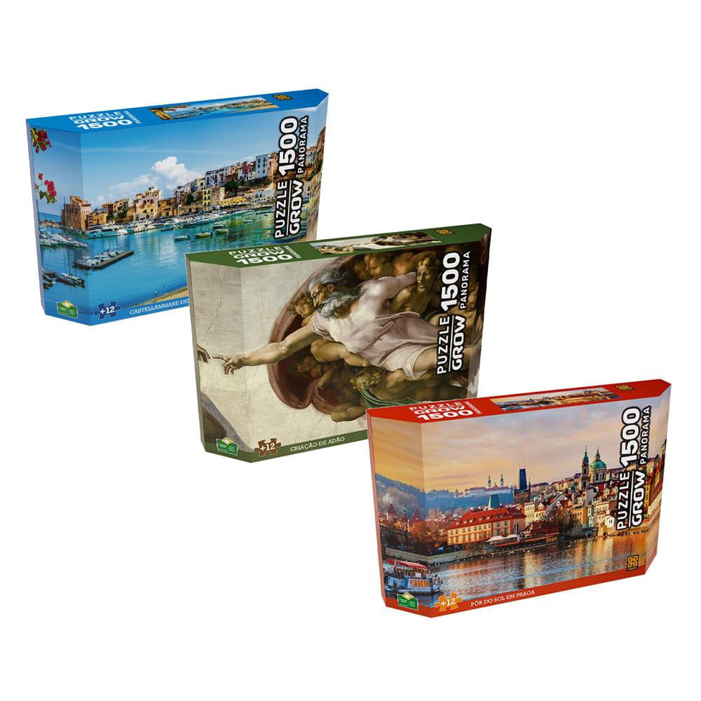 Combo Quebra-cabeças Panorama 1500 Peças - Ri Happy