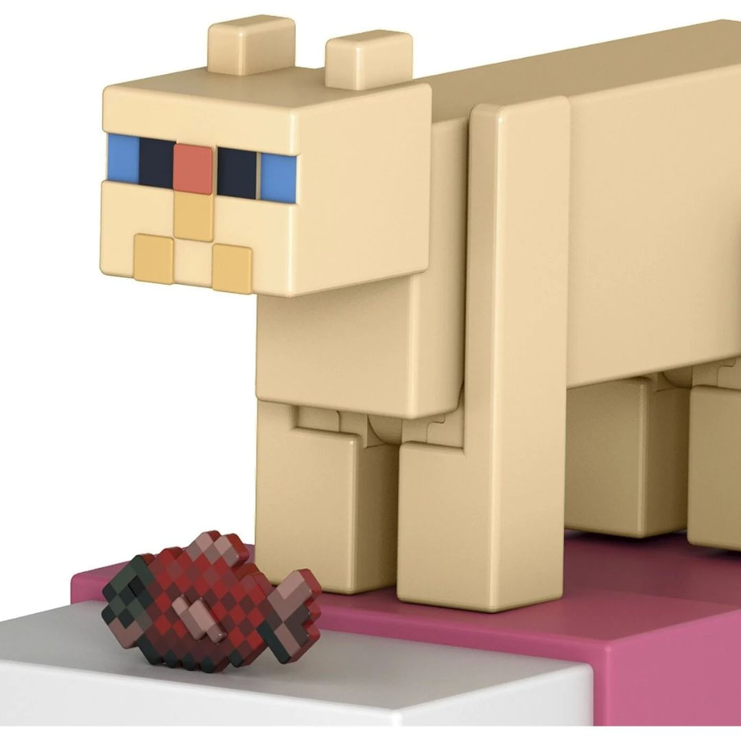 Persian Cat Minecraft 10cm c/ Acessorios - Mattel GTP08 - Ri Persian Cat Minecraft 10cm c/ Acessorios - Mattel GTP08 - Ri