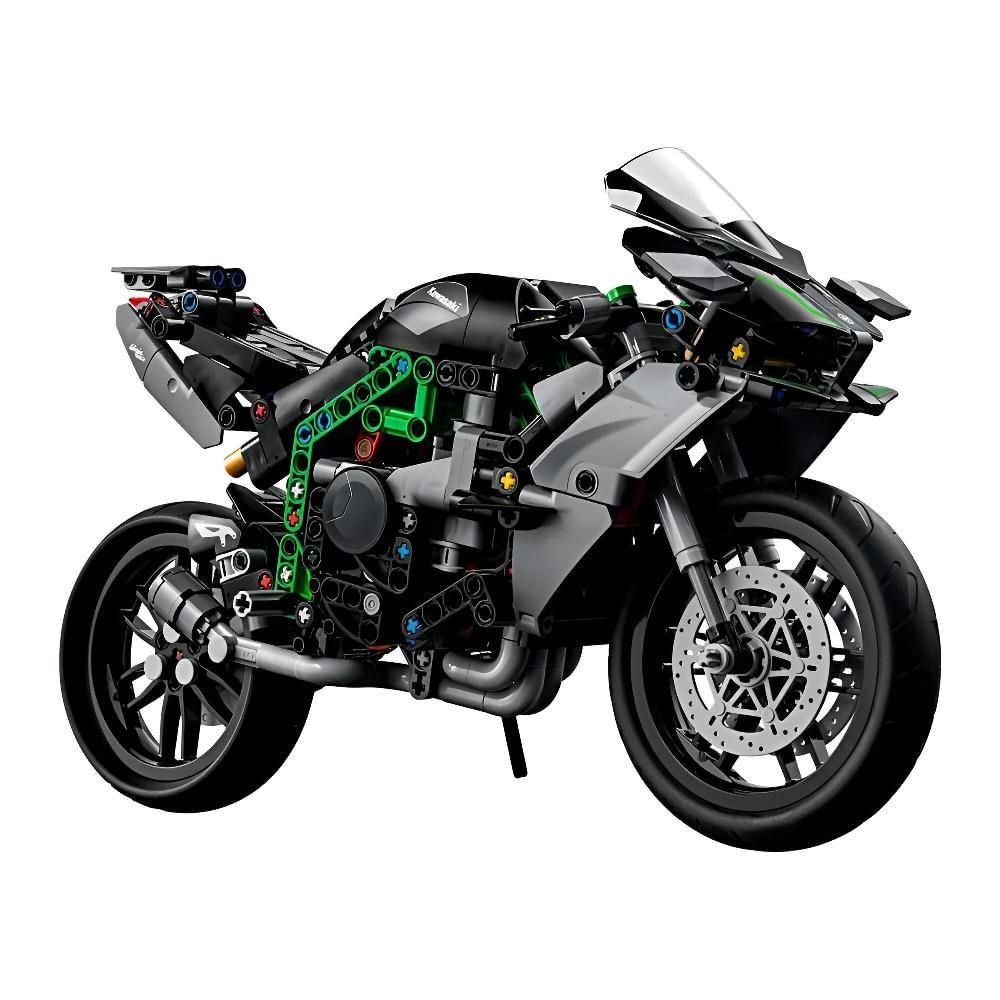 Lego Technic Motocicleta Kawasaki Ninja H2R 643 Pecas 42170 - Ri Happy