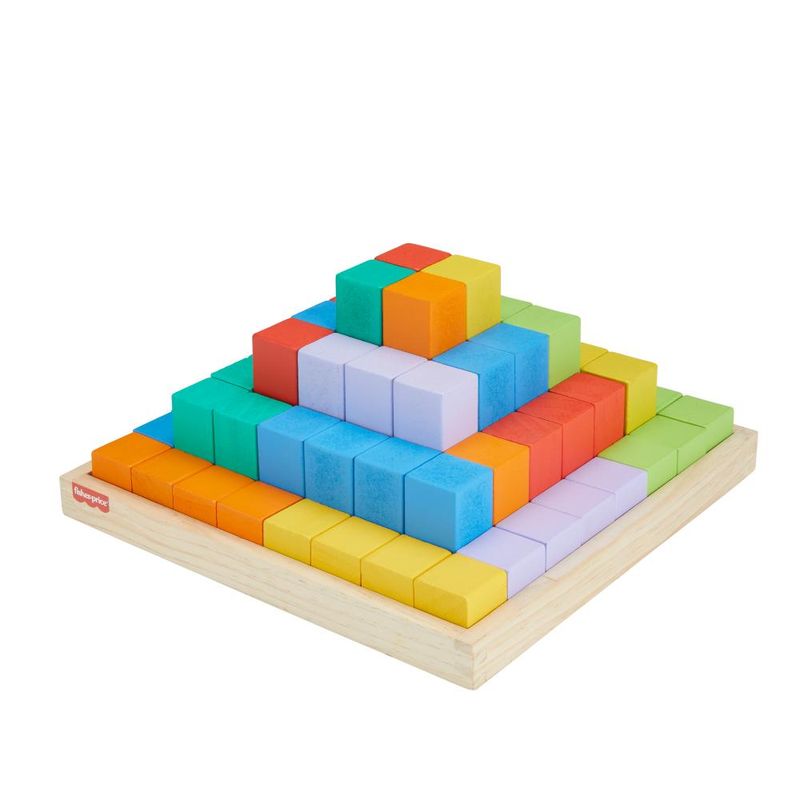 Brinquedo-Para-Bebe---Piramide-de-Blocos-de-Madeira---Fisher-Price-0