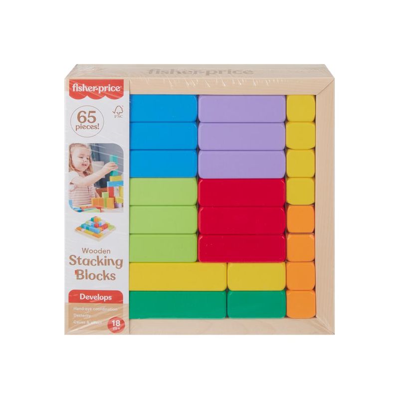 Brinquedo-Para-Bebe---Piramide-de-Blocos-de-Madeira---Fisher-Price-1