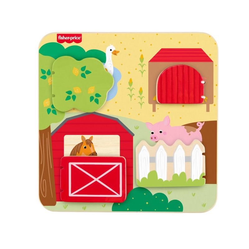 Painel-de-Atividades-Madeira---Animaizinhos-da-Granja---Fisher-Price-1