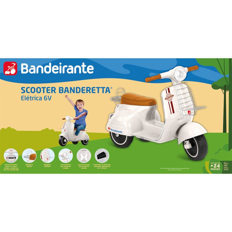 Mini-Veiculo-Eletrico---Scooter---6-Volts---Off-White---Bandeirante-2