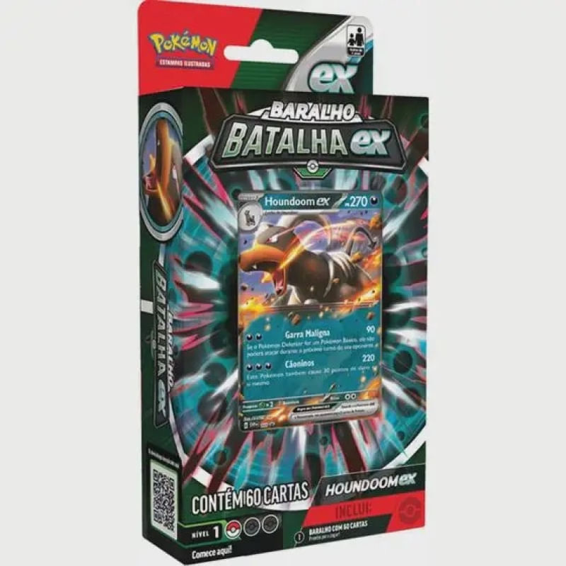 DECK DE BATALHA POKEMON TCG MELMETAL EX OU HOUNDOOM EX (SORTIDO
