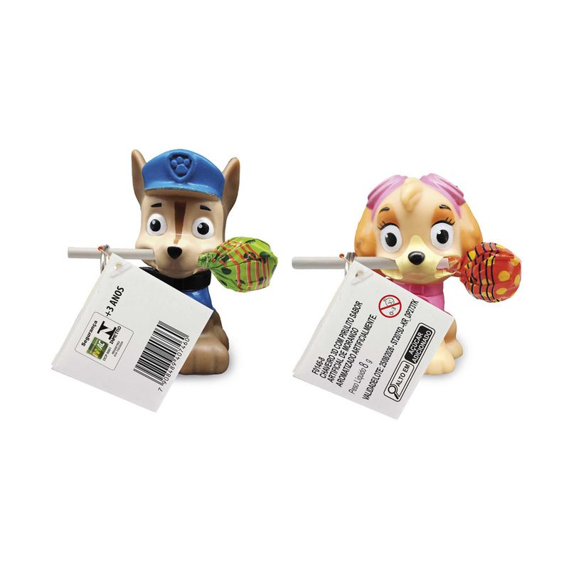Chaveiros-3D-Com-Pirulitos-Sabor-Morango---Patrulha-Canina---Sortido---Fun-0