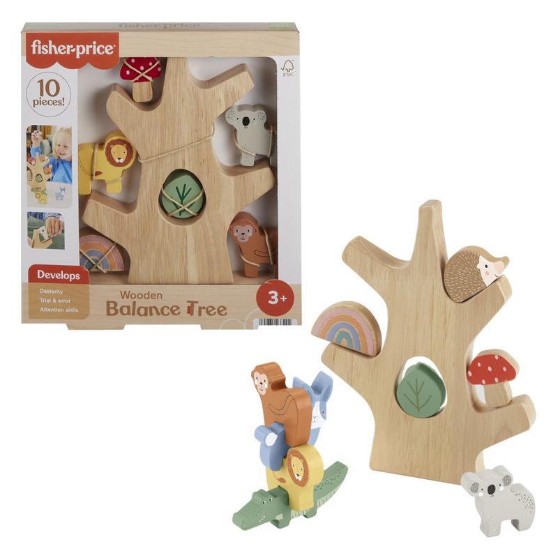 Brinquedo-de-Empilhar---Bichinhos-de-Madeira---Fisher-Price-1