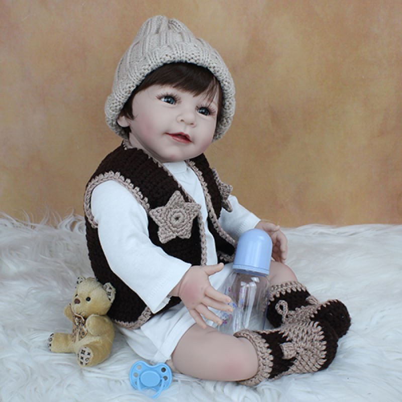 Bebê Reborn Menino Urso Edu