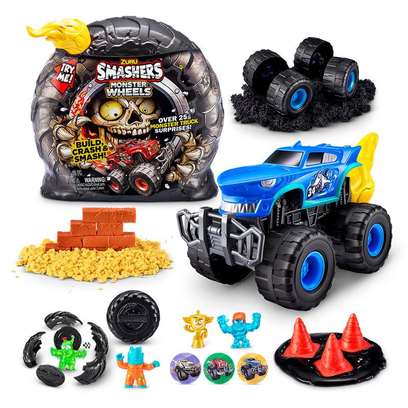 Playset-e-Mini-Figura---Smashers-Monster-Truck---Serie-1---Sortido---Fun--1