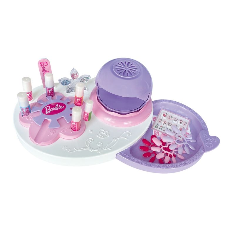 Conjunto-de-Pintura-para-Unhas-com-Secador---Barbie---Esmaltaria---Multikids-0