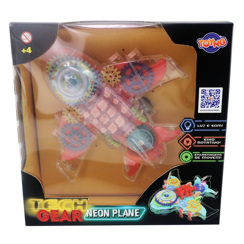 Mini-Veiculo---Tech-Gear-Neon-Plane---Aviao-Transparente---Sortido---Toyng-4